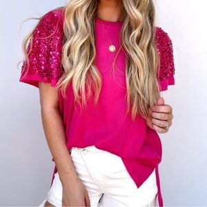 Boutique medium pink top